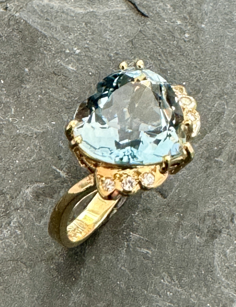 Edel - Topas Ring 585 GG Brill.